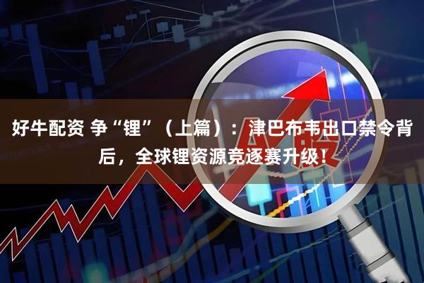 好牛配资 争“锂”（上篇）：津巴布韦出口禁令背后，全球锂资源竞逐赛升级！