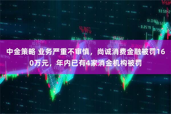 中金策略 业务严重不审慎，尚诚消费金融被罚160万元，年内已有4家消金机构被罚